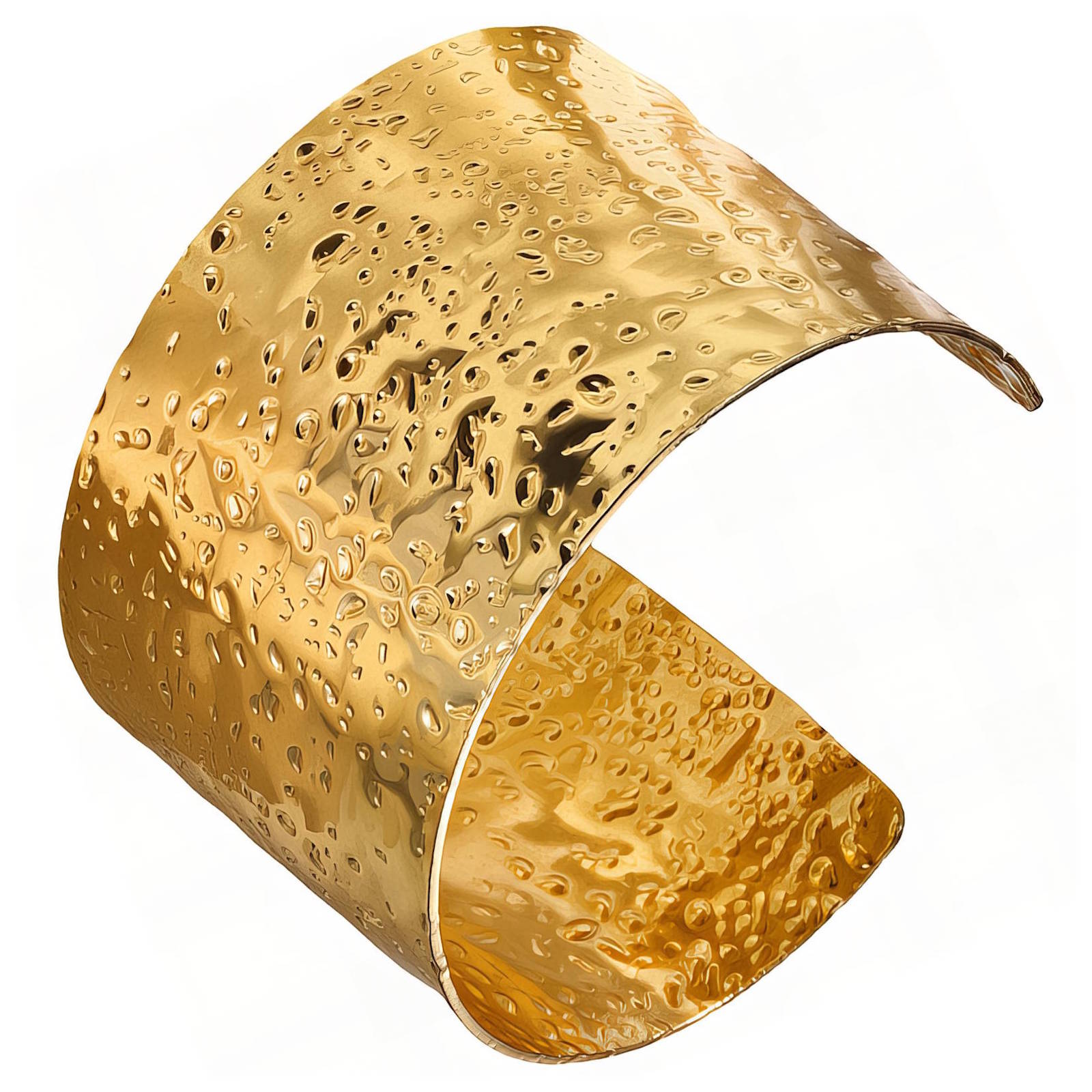 Hammered Gold Cuff